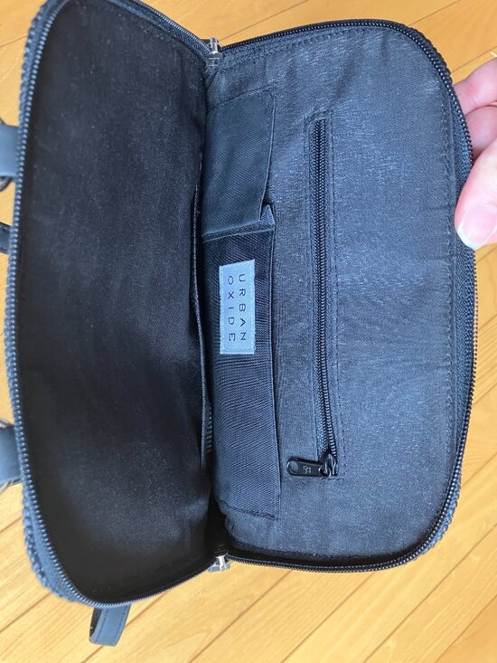Urban oxide black rubber textured backpack